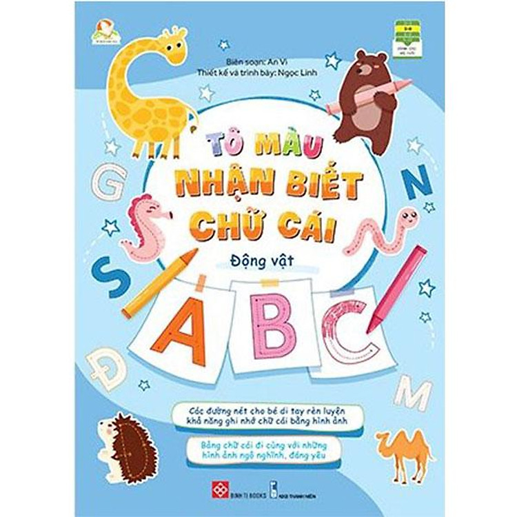 Tô Màu Nhận Biết Chữ Cái – Động Vật