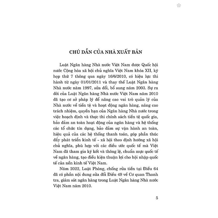 Luật Ngân Hàng Nhà Nước Việt Nam (Hiện Hành) (Sửa Đổi, Bổ Sung Năm 2022) - Ảnh 3