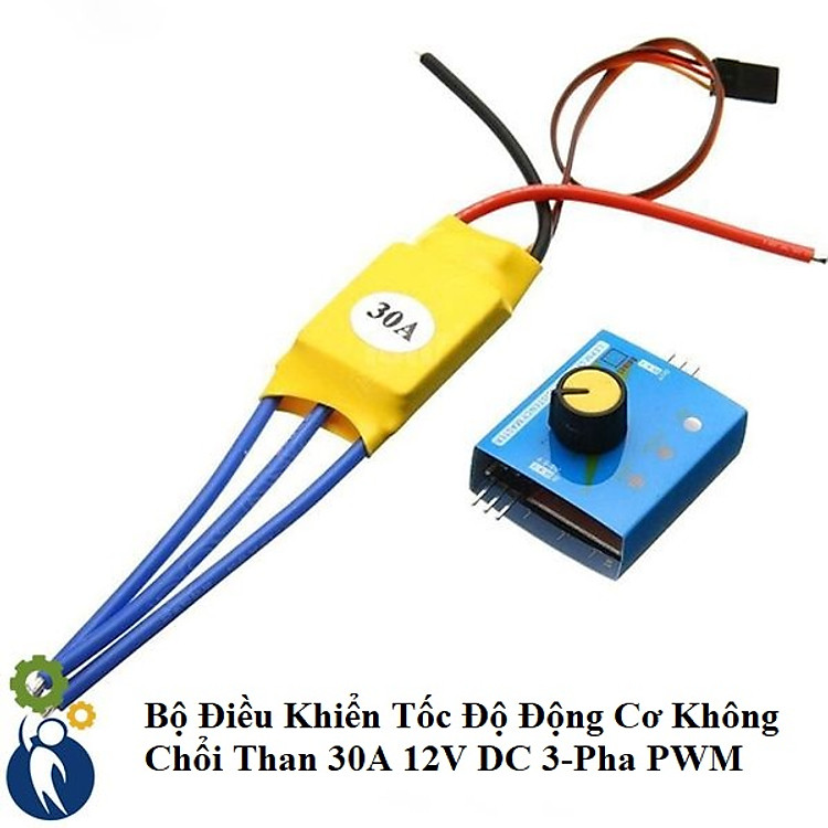 Bộ Điều Khiển Tốc Độ Động Cơ Không Chổi Than 12VDC 3-Pha PWM 30A 32g