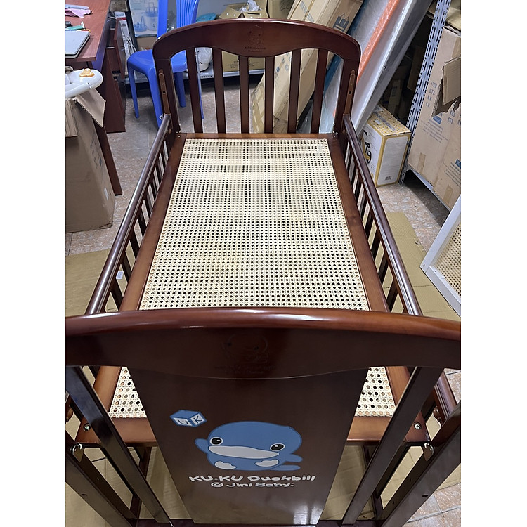 Giường Cũi Gỗ KU6023 Kèm Nệm Chính hãng Ưu đãi - Hình ảnh 4
