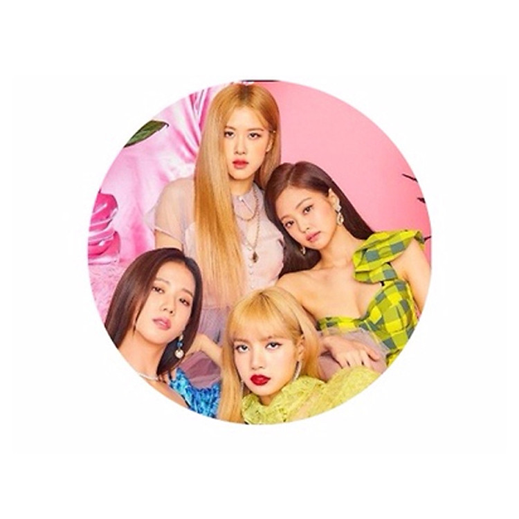 Miếng dán điện thoại Blackpink album bìa tạp chí nền hồng