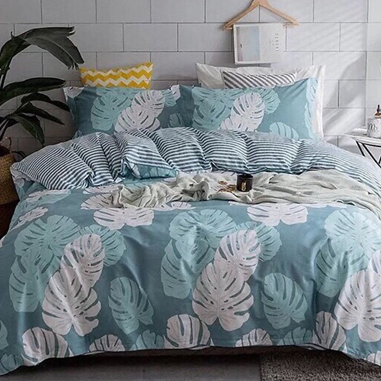 Bộ Drap & Chăn Chần Cotton CL019 ( 5 Món )