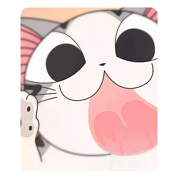 Miếng Lót Chuột Gaming Mèo Chibi 24 x 20 cm (Vàng) - Hàng Nhập Khẩu