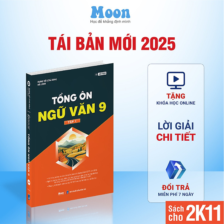 Sách Ngữ văn 9 Chương trình mới - Tổng ôn Ngữ văn 9 ôn thi vào 10, ngữ văn lớp 9 Moonbook
