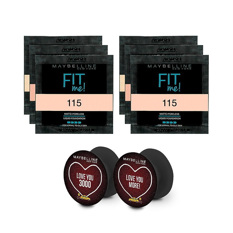 Bộ Sản Phẩm Kem Nền Mịn Nhẹ Kiềm Dầu Fit Me Và Đế Điện Thoại Maybelline New York