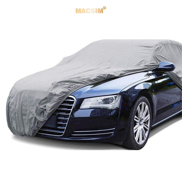 Bạt phủ ô tô chất liệu vải không dệt 3 lớp cao cấp thương hiệu MACSIM cho xe ô tô Audi Q5- màu ghi