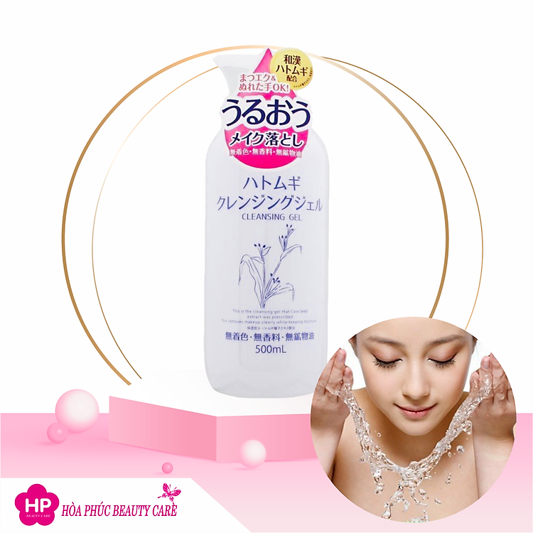 Gel Tẩy Trang Chiết Xuất Hạt Ý Wasosen Cleansing Gel Dĩ 500 mL