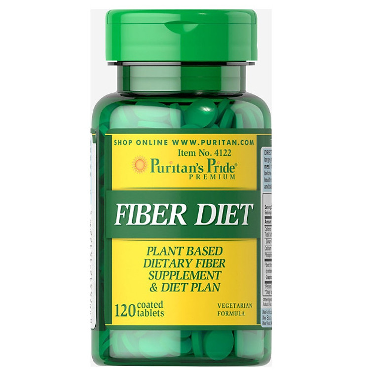 Viên uống hỗ trợ giảm cân bổ sung chất xơ Puritan's Pride Fiber Diet (120 viên)