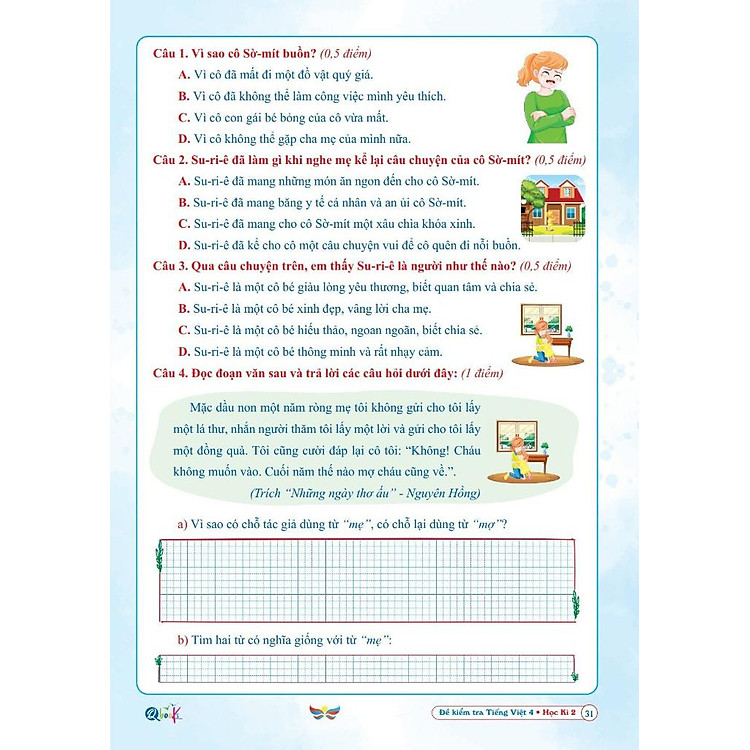 Đề Kiểm Tra Tiếng Việt 4 - Học Kì 2 (Cánh Diều) - Ảnh 6