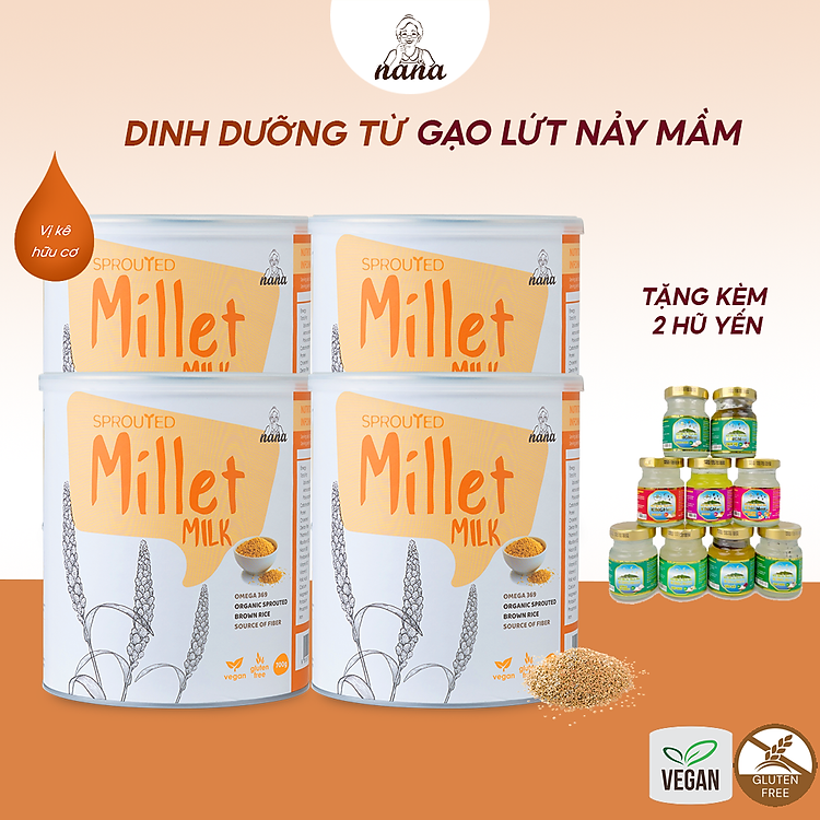 Tham Khảo tại ConCung: Nơi Sữa Hạt Millet 700g x4 Hộp Chất lượng , nhận ngay nhiều Ưu đãi