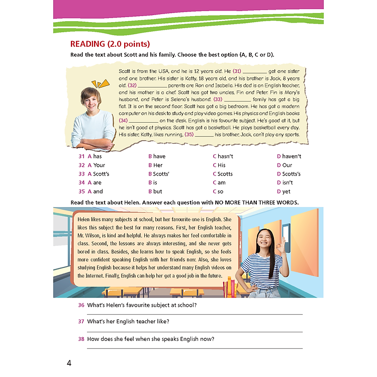 Bài Tập Bổ Trợ Tiếng Anh 7 Right On! - Ảnh 4