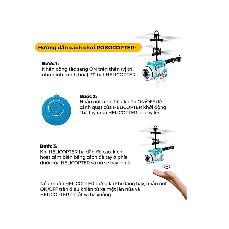 Mua Đồ Chơi Trực Thăng Cảm Biến VECTO Chính hãng Ưu đãi - Hình ảnh 3
