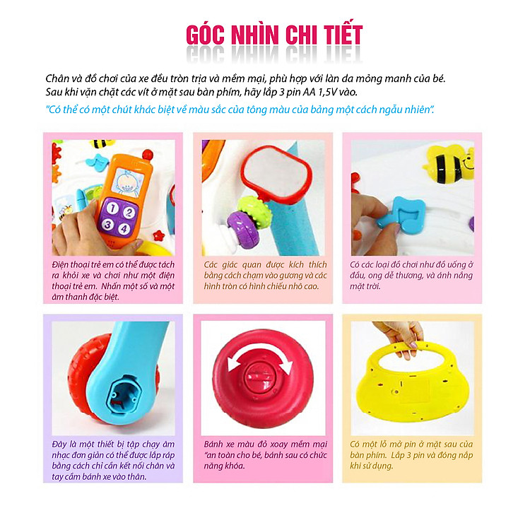 Mua Xe tập đi nhạc Winfun 0804 chính hãng Chính hãng Ưu đãi - Hình ảnh 5