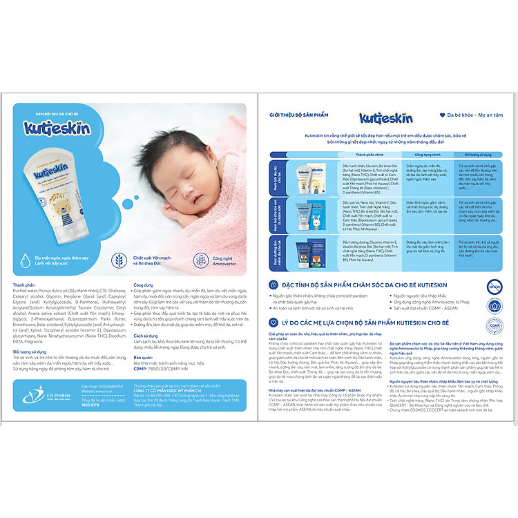 Kem Kutieskin làm dịu da bé 30g Chính hãng Giá rẻ - Hình ảnh 2