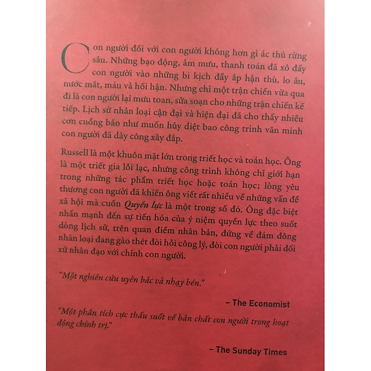 QUYỀN LỰC - BERTRAND RUSSELL - Ảnh 5