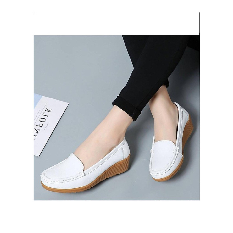 Giày lười nữ - giày đế độn nữ - giày thời trang nữ