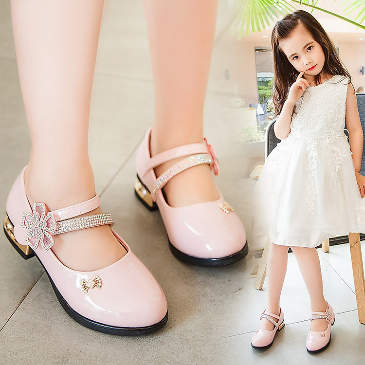 Giày cao gót búp bê bé gái