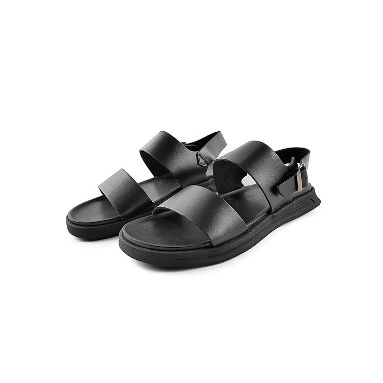 DÉP QUAI HẬU NAM GIÀY SANDAL NAM DA BÒ THẬT DE2816