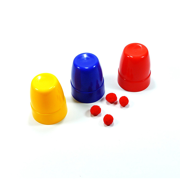 Đồ chơi ảo thuật: 3 ly và banh nhỏ