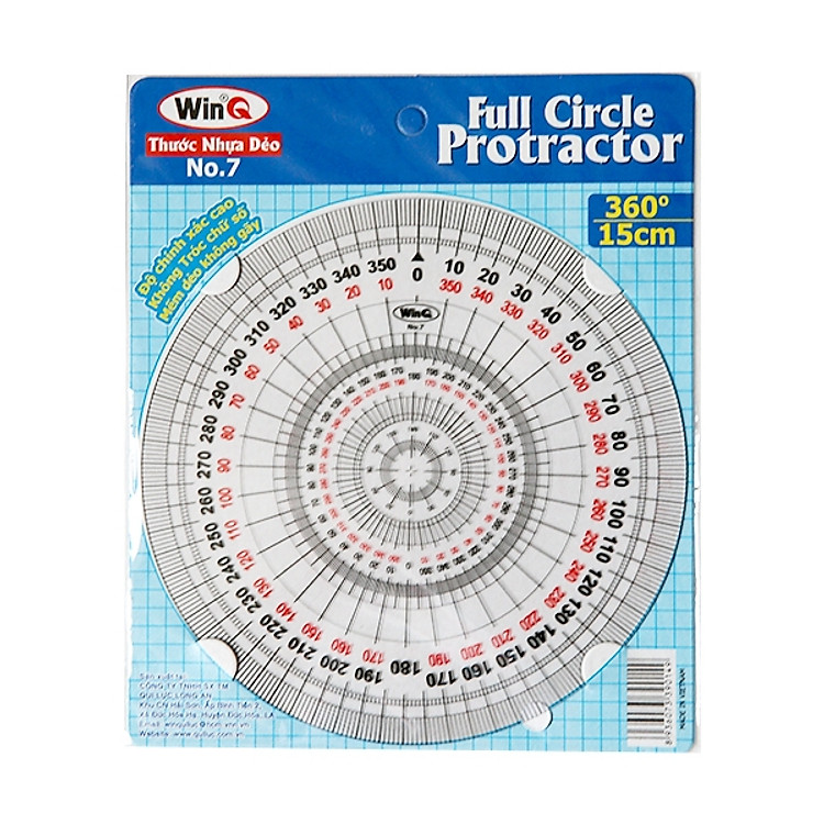 Bộ 2 Thước Đo Độ 360 WinQ No.7