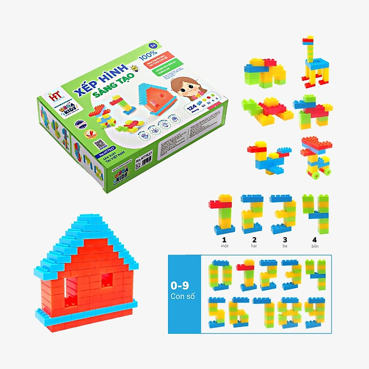 Mua tại Tiki: Mua Đồ Chơi Xếp Hình Sáng Tạo 124 Chi Tiết Chính hãng Tiết kiệm