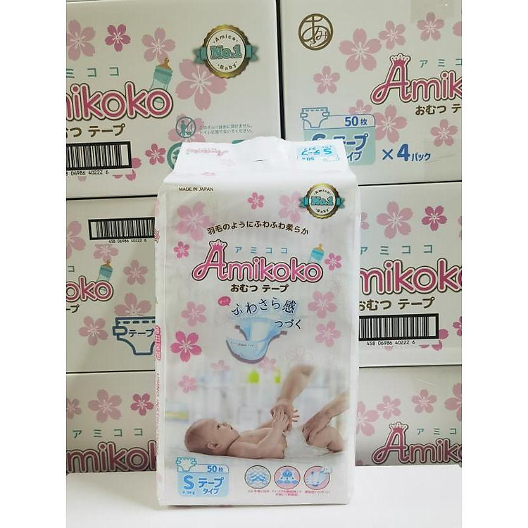 Tã dán Amikoko NB62 cao cấp Chính hãng Giá rẻ - Hình ảnh 4
