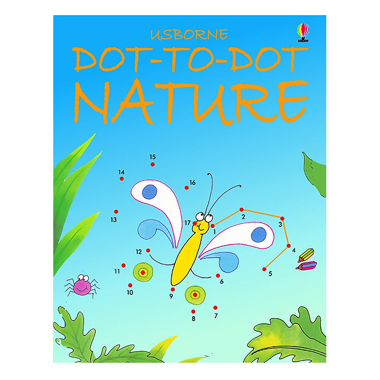 Sách Usborne Dot-to-Dot Nature