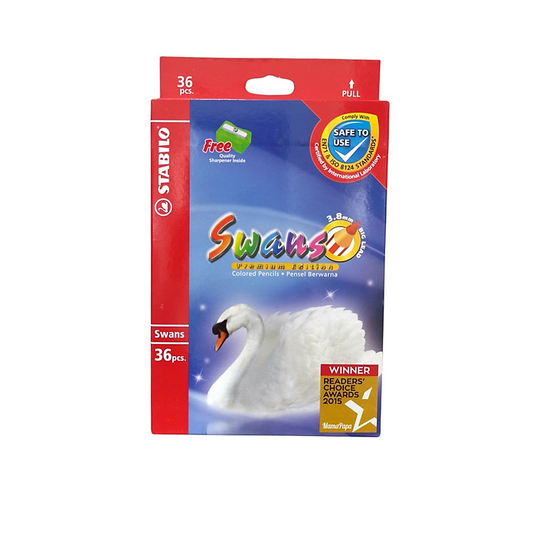 Hộp Bút Chì Màu Swans 36 Màu (1868B)