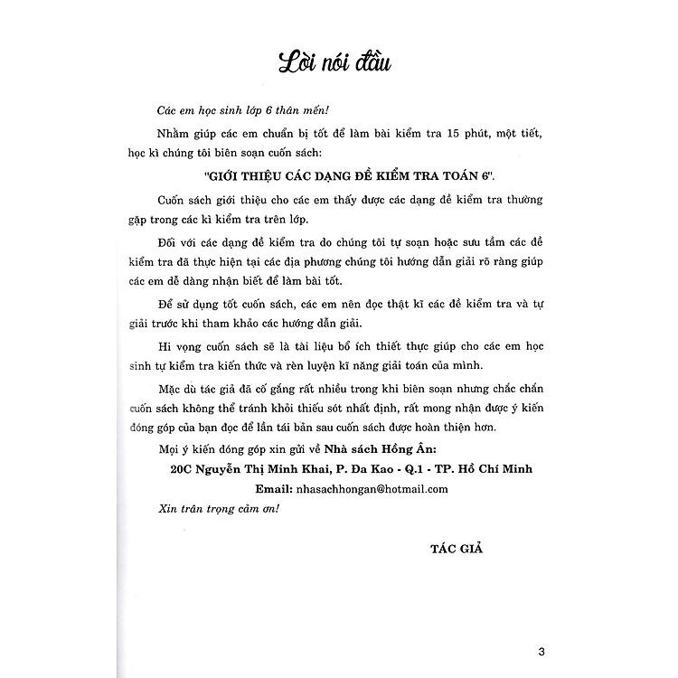 Giới Thiệu Các Dạng Đề Kiểm Tra Toán Lớp 6 - Ảnh 3