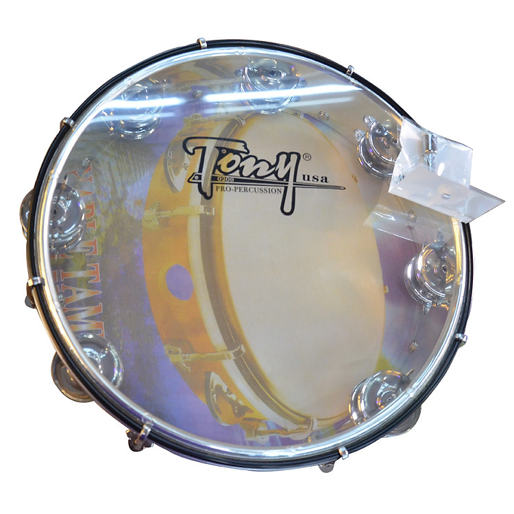 Trống lắc - trống gõ bo Tambourine kim loại hiệu Tony âm thanh siêu vang