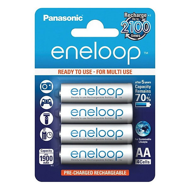 Pin Sạc Eneloop AA Thế Hệ IV (4pcs) - Hàng Nhập Khẩu