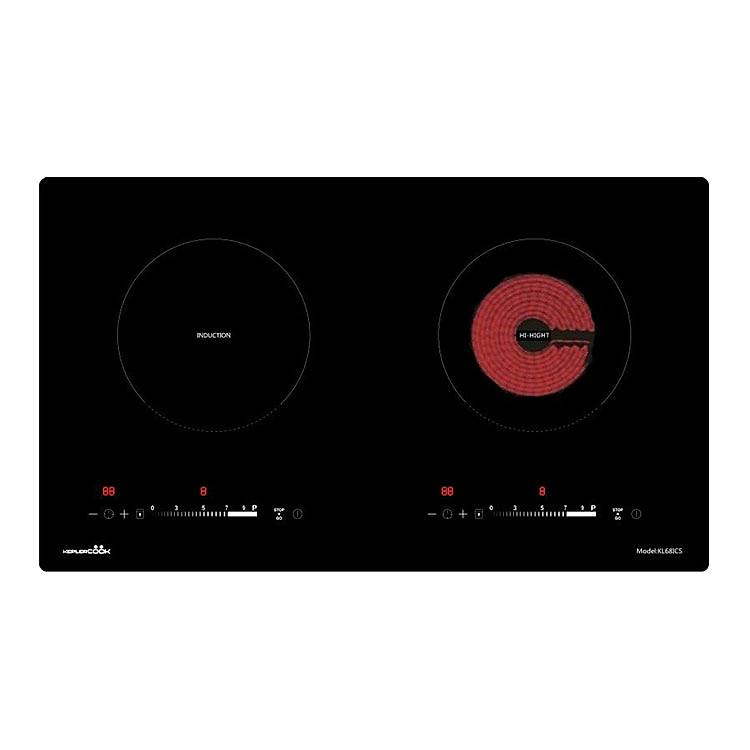 Bếp Âm Đôi Từ - Hồng Ngoại Kepler Cook KL 68ICSN (73cm - 4200W) - Hàng Chính Hãng