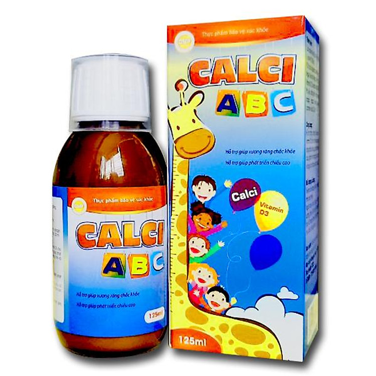 Siro Calci ABC - tăng trưởng chiều cao, giúp xương và răng chắc khỏe - 125ml