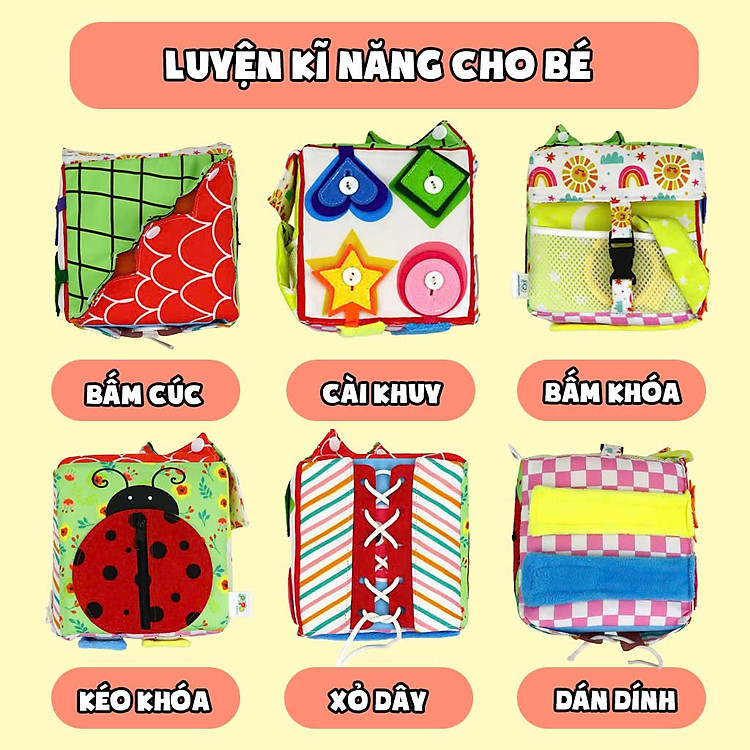 Mua Đồ Chơi Khối Vải Luyện Kỹ Năng Cho Bé Chính hãng Ưu đãi - Hình ảnh 4