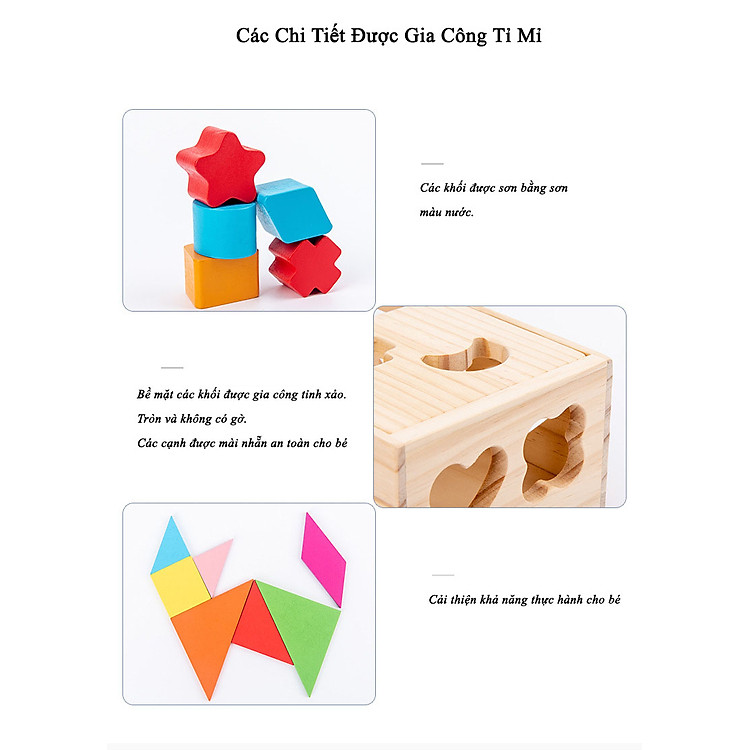 Xe Kéo Thả Hình Đồ Chơi Gỗ Chính hãng Giá rẻ - Hình ảnh 3