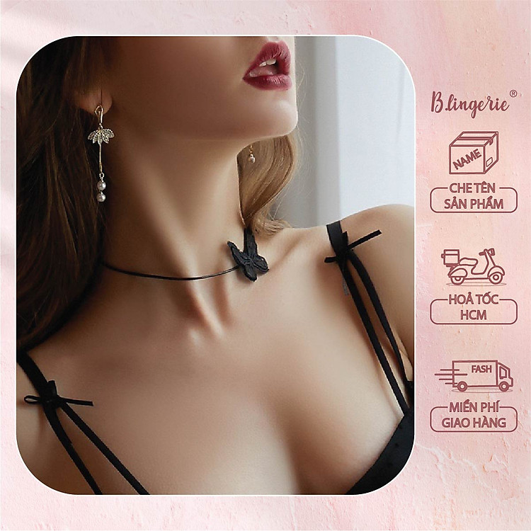 Vòng Cổ Ren Cánh Điệp - B.Lingerie
