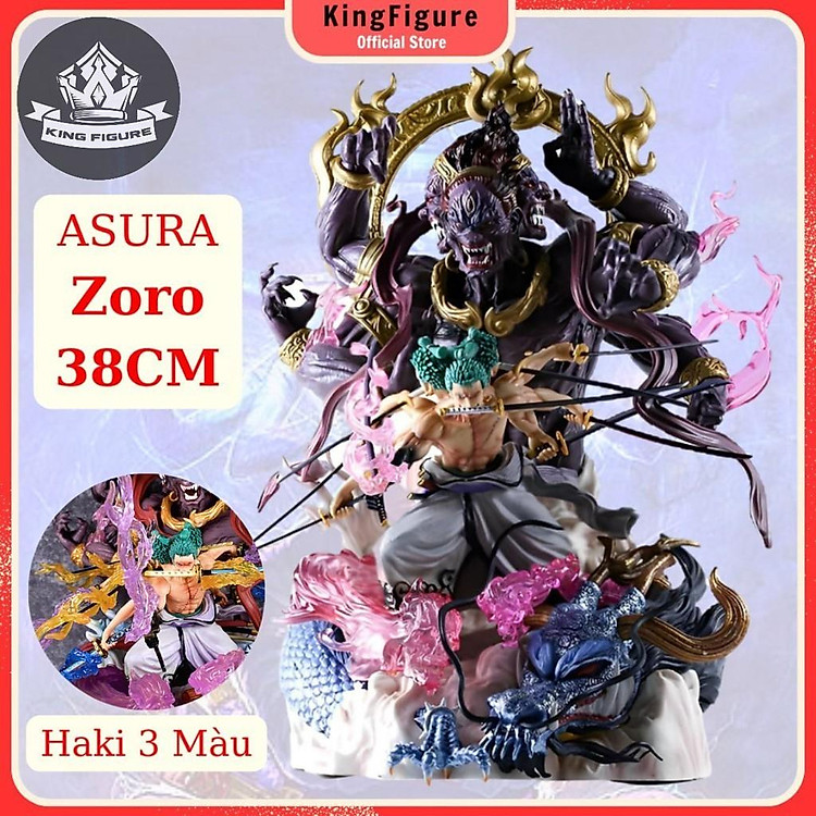 Mô Hình Zoro ASURA Cưỡi Đầu Kaido 3 Đầu 6 Tay