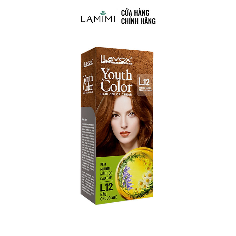 Kem Nhuộm Tóc Màu Thời Trang Youth&Color Lavox 60mlx2