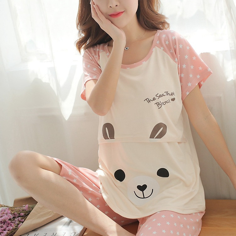 Bộ đồ sau sinh cho con bú