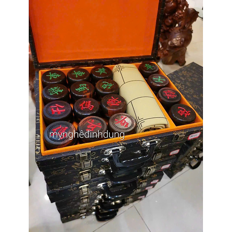 Mua Combo cờ tướng gỗ trắc + hộp da Chính hãng Giá rẻ