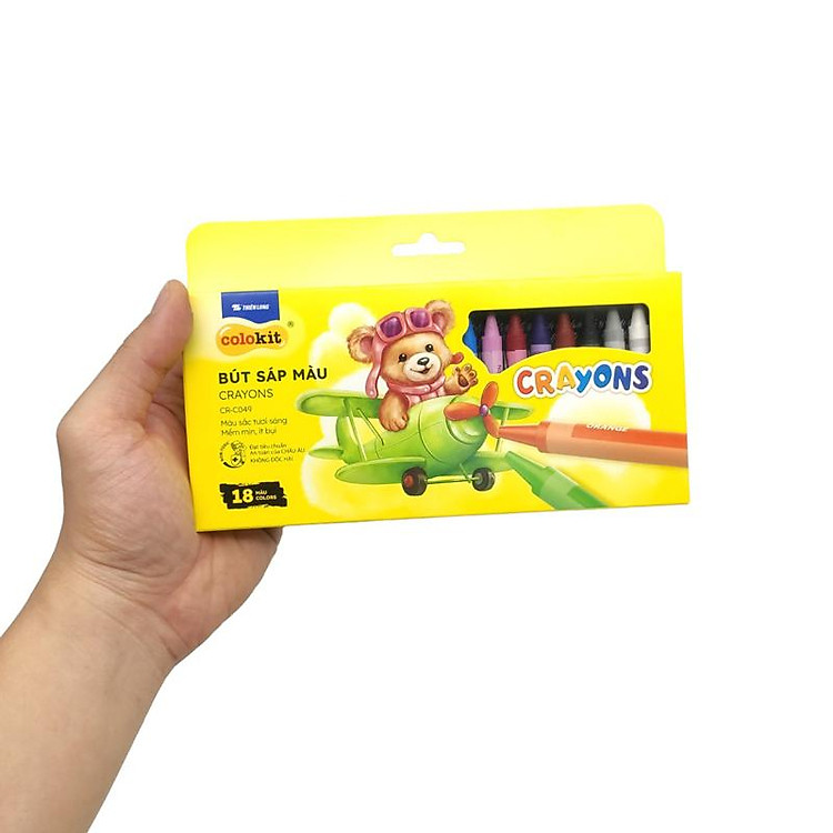 Sáp Màu Colorkit CR-C049 (18 chiếc) - Ảnh 4