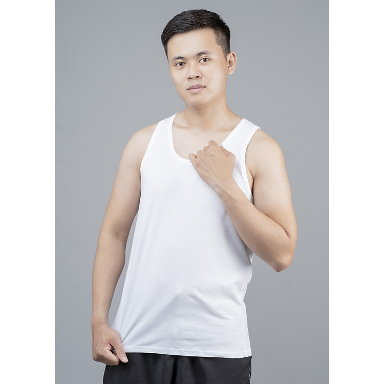 Combo 2 áo ba lỗ nam, áo 3 lỗ nam, sợi cotton mềm mịn, thấm hút mồ hôi tốt, thoáng mát, mặc thoải mái JAMANO - Ảnh 6