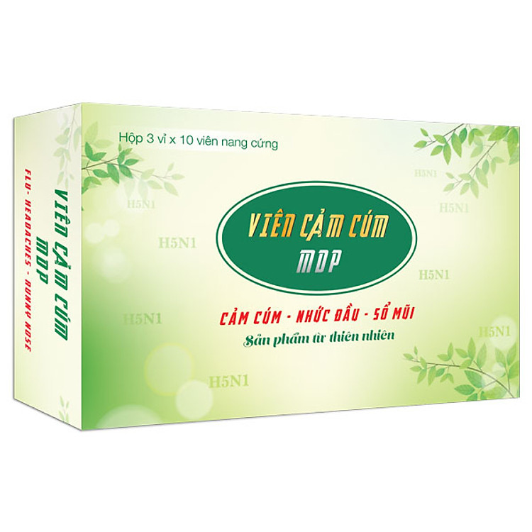 Thực Phẩm Chức Năng Viên Cảm Cúm MDP - Giảm cảm cúm, nhứt đầu, sổ mũi - Sản phẩm từ thiên nhiên