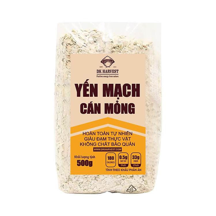 Yến mạch nguyên hạt DK Harvset 500g Đảm bảo Tiết kiệm - Hình ảnh 3