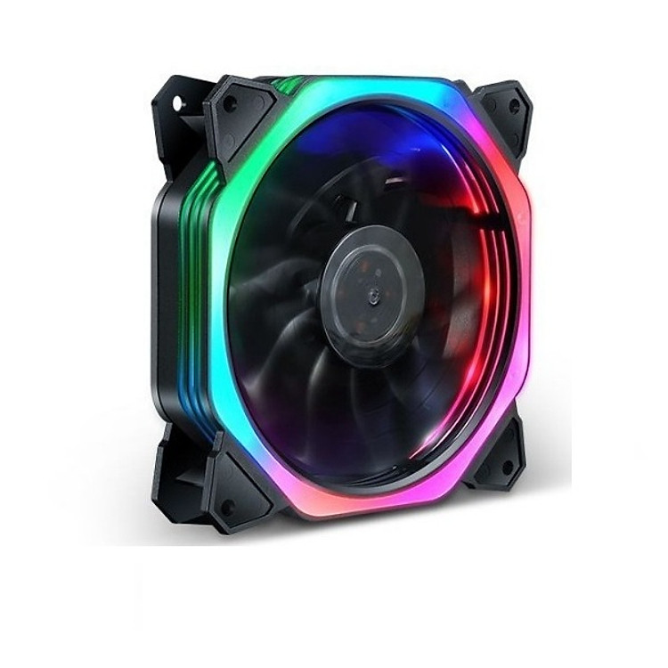 Bộ 3 Quạt Tản Nhiệt 12CM Led RGB 2019