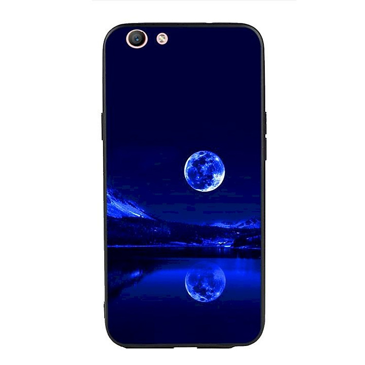 Ốp lưng viền TPU cho Oppo F1s - Moon 02
