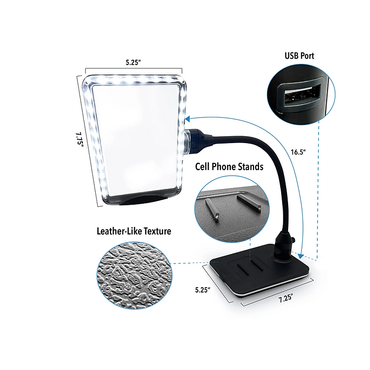 Kính Lúp Để Bàn Magnipros 1819+CP (4X) - Ảnh 2