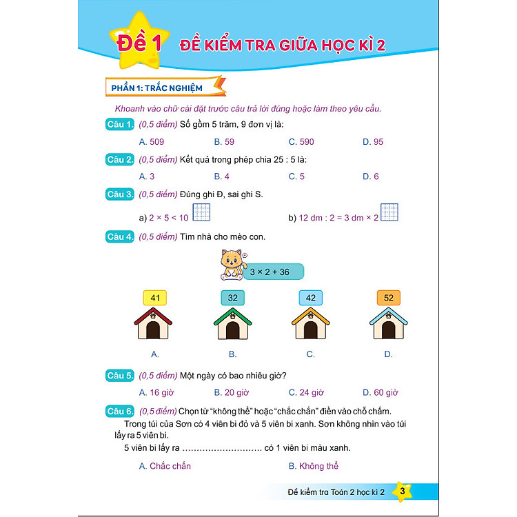 Đề Kiểm Tra Toán 2 - Kết Nối Tri Thức Với Cuộc Sống - Học Kì 2 - Ảnh 4