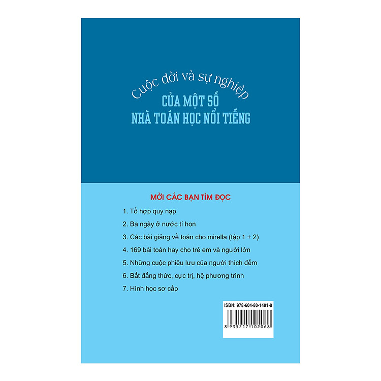 Cuộc Đời Và Sự Nghiệp Của Một Số Nhà Toán Học Nổi Tiếng - Ảnh 2