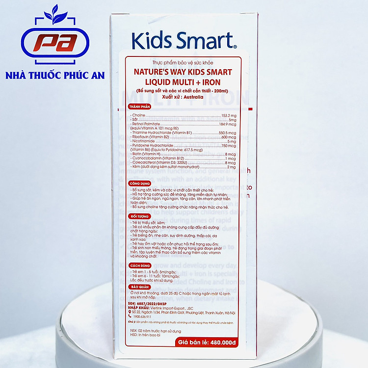 Nơi mua Siro bổ sung sắt và vitamin cho bé Chính hãng Giá rẻ - Hình ảnh 4